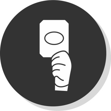 Tek bir simgenin vektör illüstrasyonu