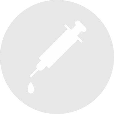 Şırınga. Web simgesi basit illüstrasyon                