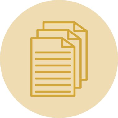 Belge simgesinin vektör illüstrasyonu 