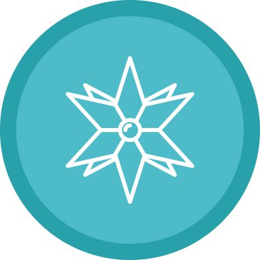 Pusula. Web simgesi basit illüstrasyon