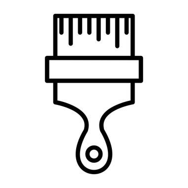 boya fırçası simgesi, vektör illüstrasyonu