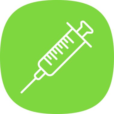 Şırınga web simgesi, vektör çizim