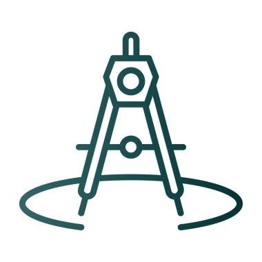 Pusula. Web simgesi basit illüstrasyon 