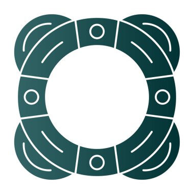 Hayat kurtarıcı. Web simgesi basit illüstrasyon