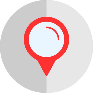 konum pin simgesi, basit vektör illüstrasyon tasarımı
