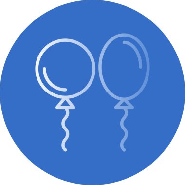 Balon simgesinin vektör illüstrasyonu 