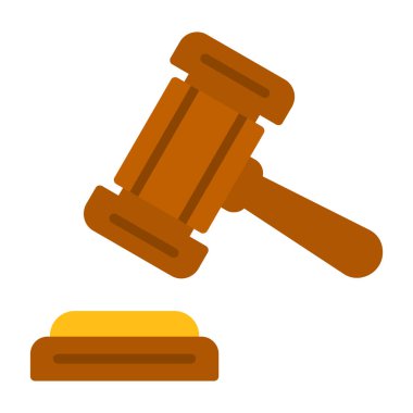 Yargıç Gravel. Web simgesi basit illüstrasyon 