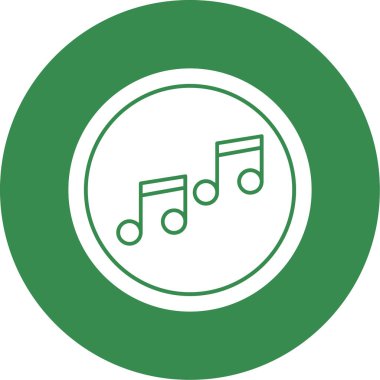 Müzik notaları vektör ses simgesi