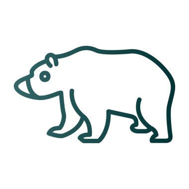 hayvan ayı vektör simgesi kolayca değiştirebilir ya da düzenleyebilir