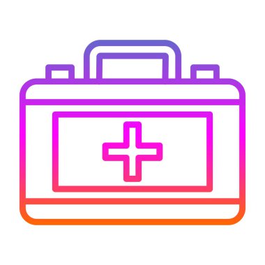 ilk yardım kiti vektör simgesi 