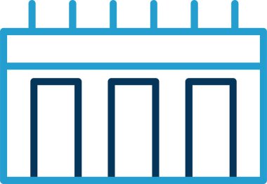 Takvim. Web simgesi basit illüstrasyon