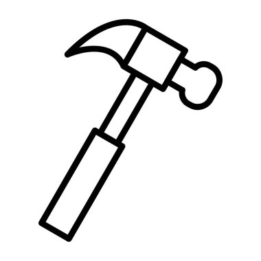 Basit düz çekiç vektör çizimi