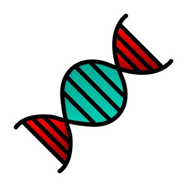 dna. Web simgesi basit illüstrasyon 