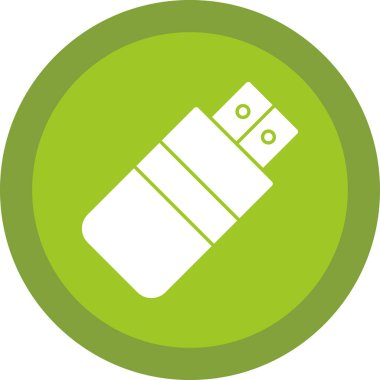 Usb satır simgesi. Tasarım için web şarkısı.