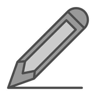 Kalem düz simge. Web vektörü basit illüstrasyon