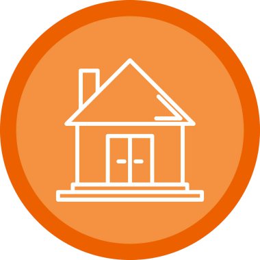 Ev vektör tasarımı. Ev düz simgesi 