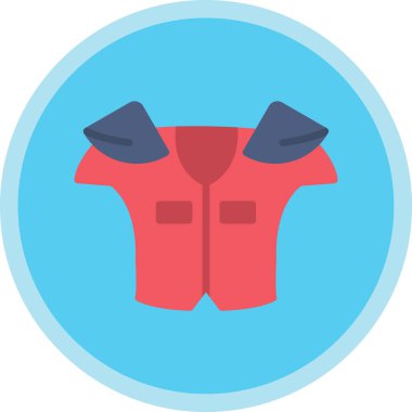 Ceket düz vektör simgesi