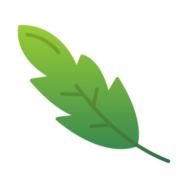 Yaprak. Web simgesi basit illüstrasyon 