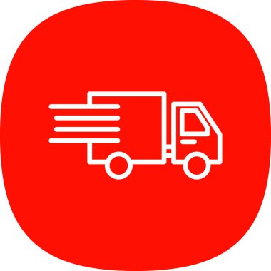 teslimat veya kargo kamyonu simgesi 