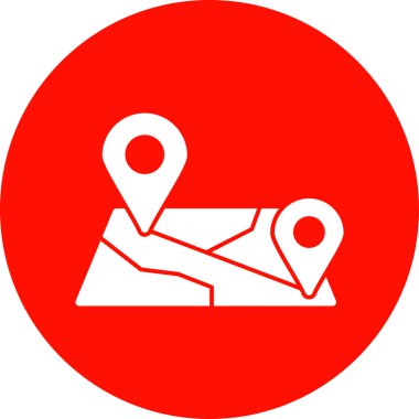 harita pin konumu simgesi düz biçimli