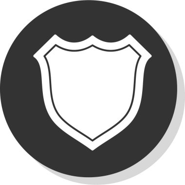 kalkan simgesi, vektör illüstrasyonu basit tasarım