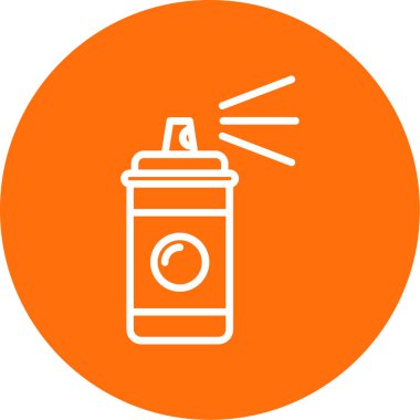 Sprey boya kutusu simgesi basit illüstrasyon