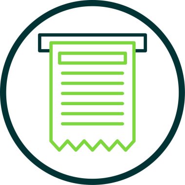 fatura simgesi, vektör illüstrasyonu basit tasarım