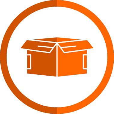 kutu simgesi, vektör illüstrasyonu basit tasarım