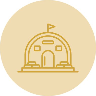 Otelde. Web simgesi basit illüstrasyon