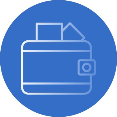 wallet icon, vector illustration simple design