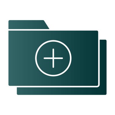 klasör web simgesi, vektör çizim