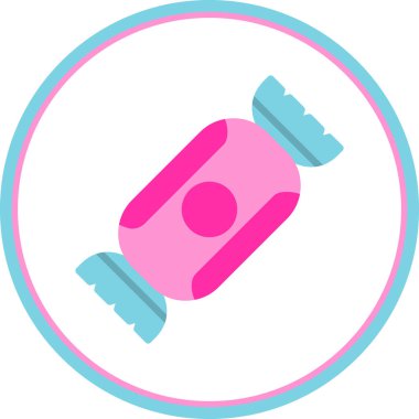 Şeker simgesinin vektör illüstrasyonu 