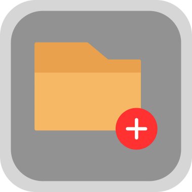 klasör web simgesi, vektör çizim