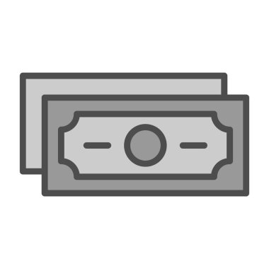 Web ve mobil uygulama tasarımınız için para simgesi, dolar logosu konsepti 