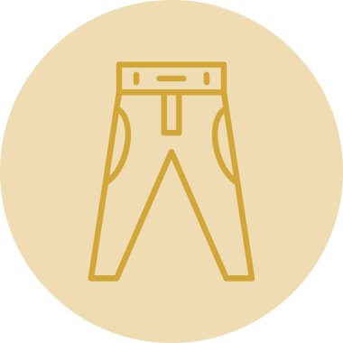 pantolon simgesi, modern vektör illüstrasyonu 