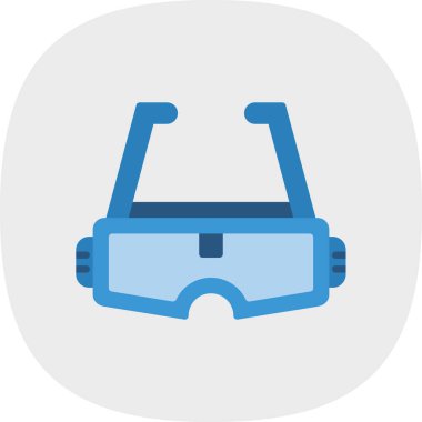 Artırılmış Gerçeklik Gözlüğü simgesinin vektör çizimi