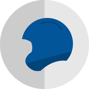 Futbol kask simge vektör çizim