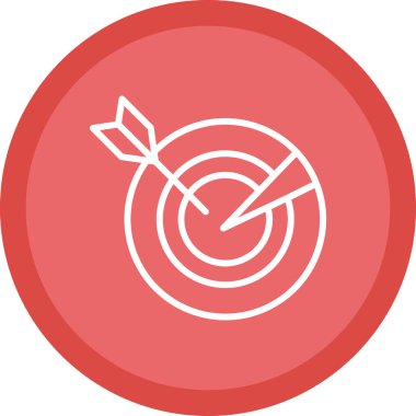 Hedef. Web simgesi basit illüstrasyon