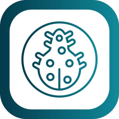 Benzersiz bakteri vektör simgesi