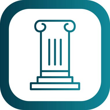 Sütun. Web simgesi basit illüstrasyon