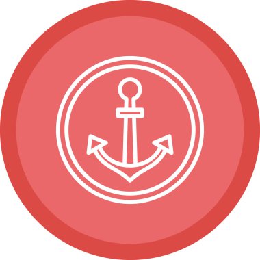 Çapa. Web simgesi basit illüstrasyon 