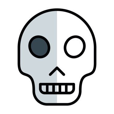 Kurukafa simgesi vektör illüstrasyonu