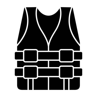 can yeleği simgesi, vektör illüstrasyonu basit tasarım