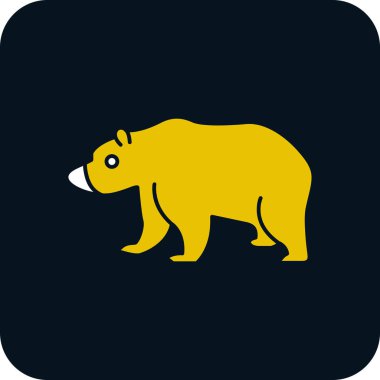 ayı simgesi soyut arkaplanda izole edildi