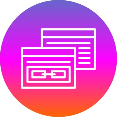 bağlantı vektörü glyph düz simgesi