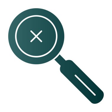 Düz stil dizaynında simgeyi büyüt. Büyüteç vektör sembolü