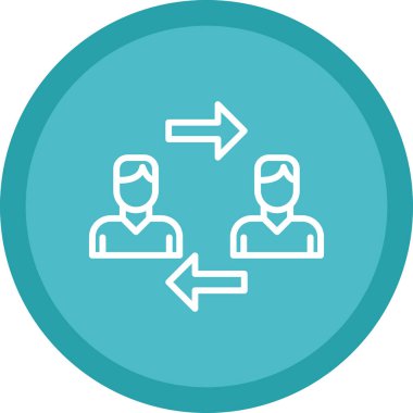 İnsan simgesinin vektör illüstrasyonu