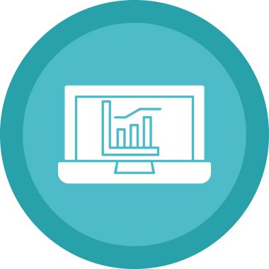 vektör lcd simgesi illüstrasyonu