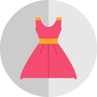 Elbise. Web simgesi basit illüstrasyon 