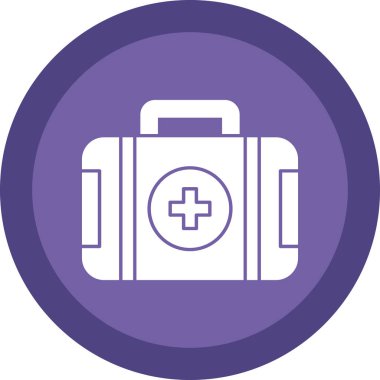 ilk yardım kiti vektör simgesi 